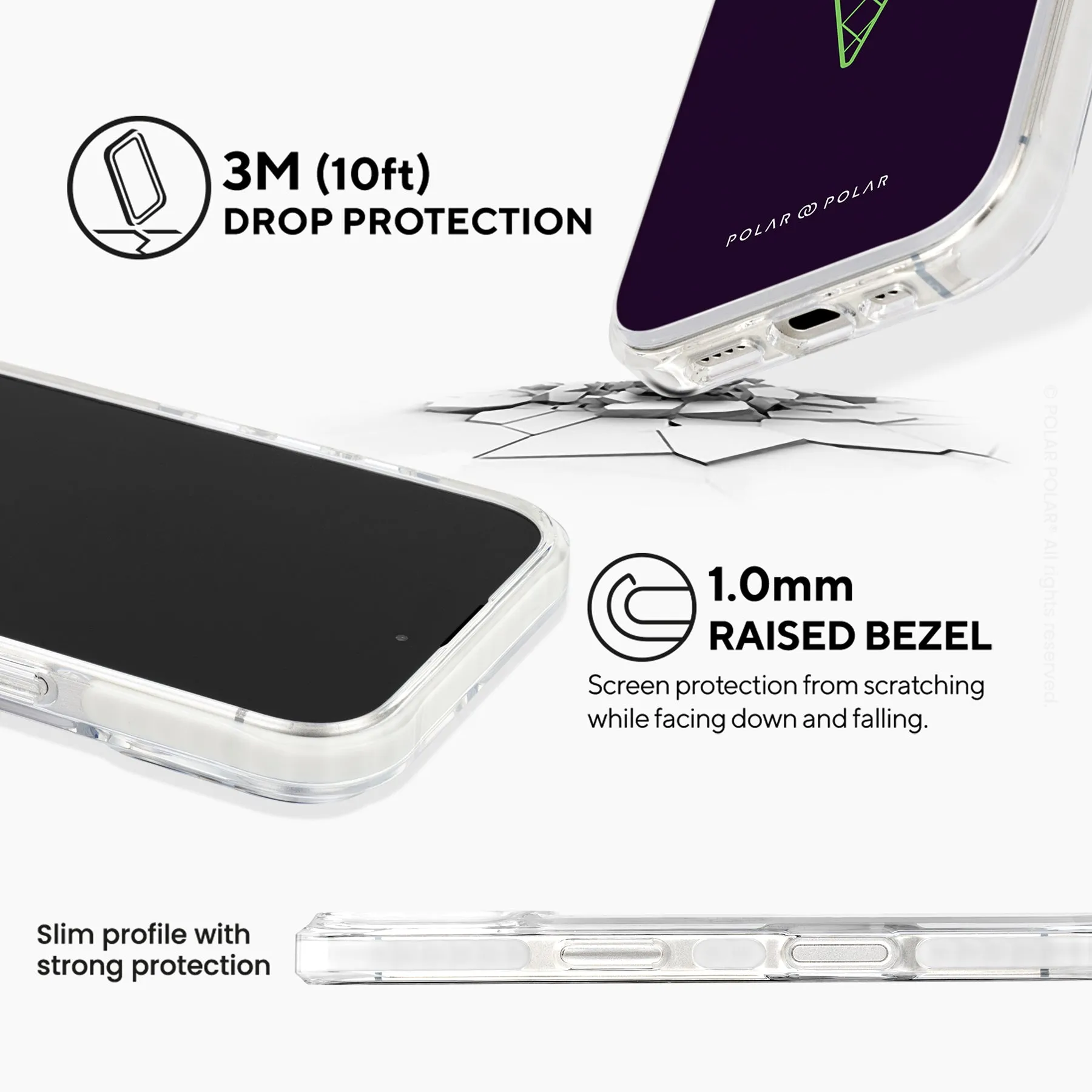 Fujisan Black Ice Cream - iPhone 16 Plus Clear Bumper MagSafe Case