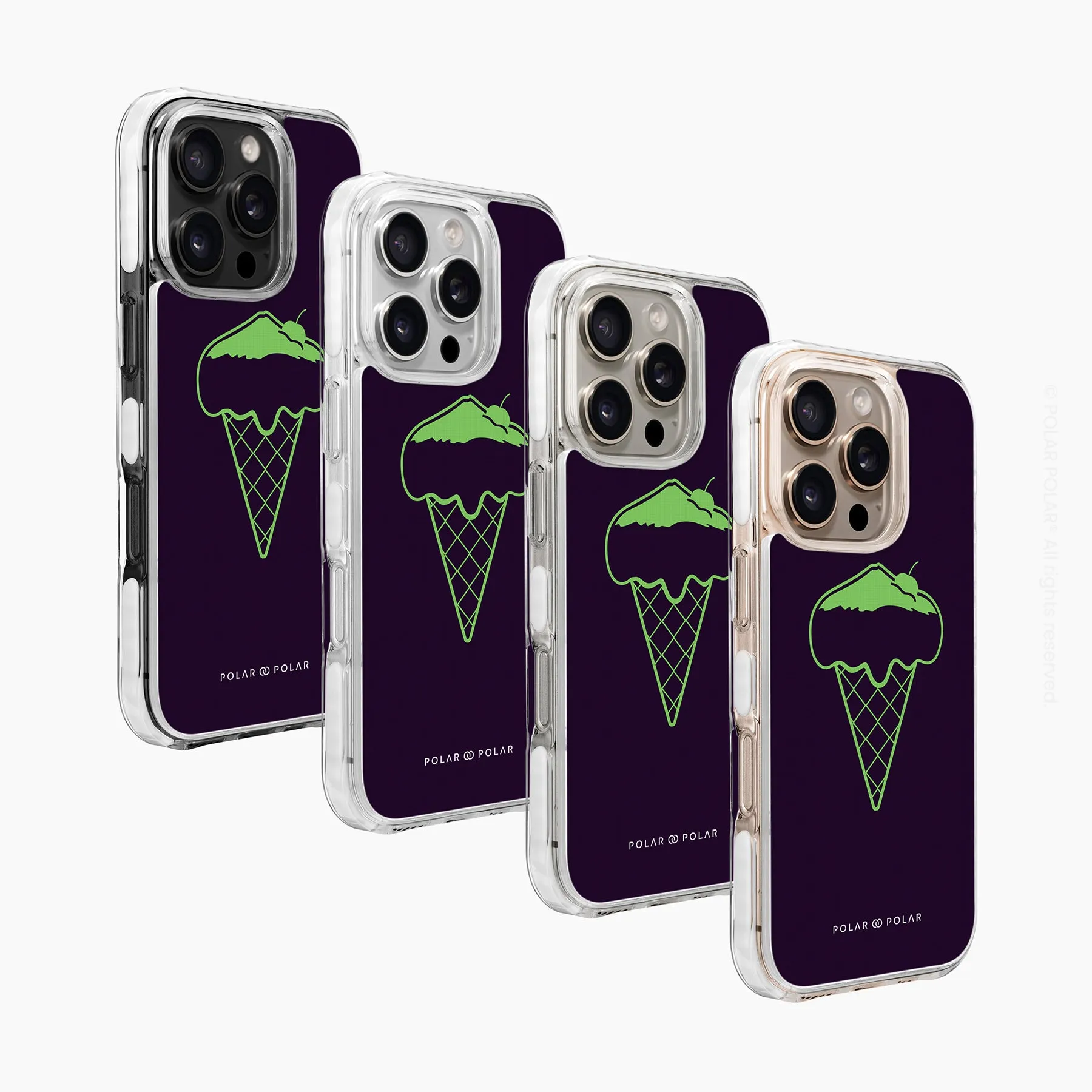 Fujisan Black Ice Cream - iPhone 16 Pro Clear Bumper MagSafe Case
