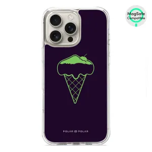 Fujisan Black Ice Cream - iPhone 16 Pro Max Clear Bumper MagSafe Case