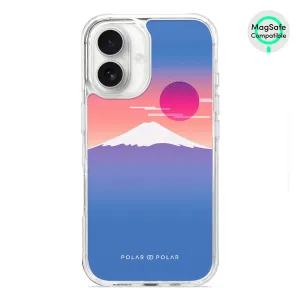 Fujisan Blue - iPhone 16 Clear Bumper MagSafe Case