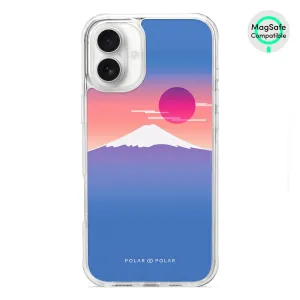 Fujisan Blue - iPhone 16 Plus Clear Bumper MagSafe Case