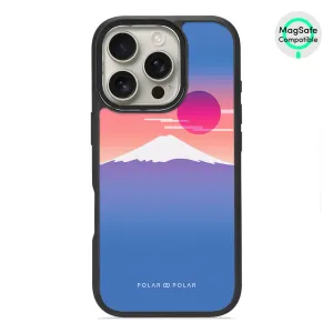 Fujisan Blue - iPhone 16 Pro Frosted Black Bumper MagSafe Case