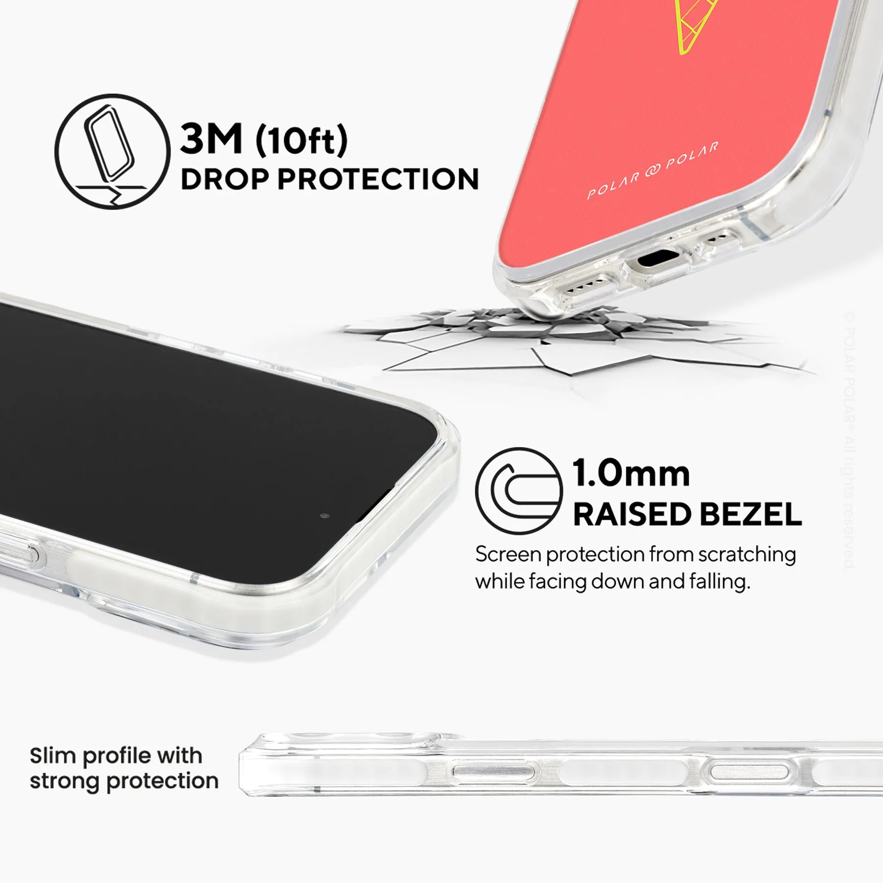 Fujisan Coral Ice Cream - iPhone 16 Pro Clear Bumper MagSafe Case