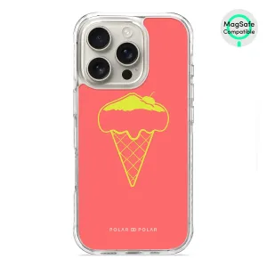 Fujisan Coral Ice Cream - iPhone 16 Pro Clear Bumper MagSafe Case
