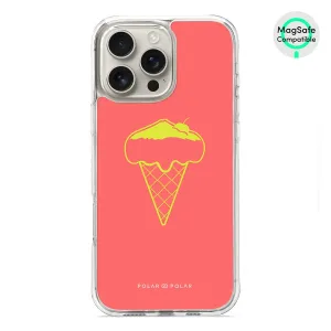 Fujisan Coral Ice Cream - iPhone 16 Pro Max Clear Bumper MagSafe Case