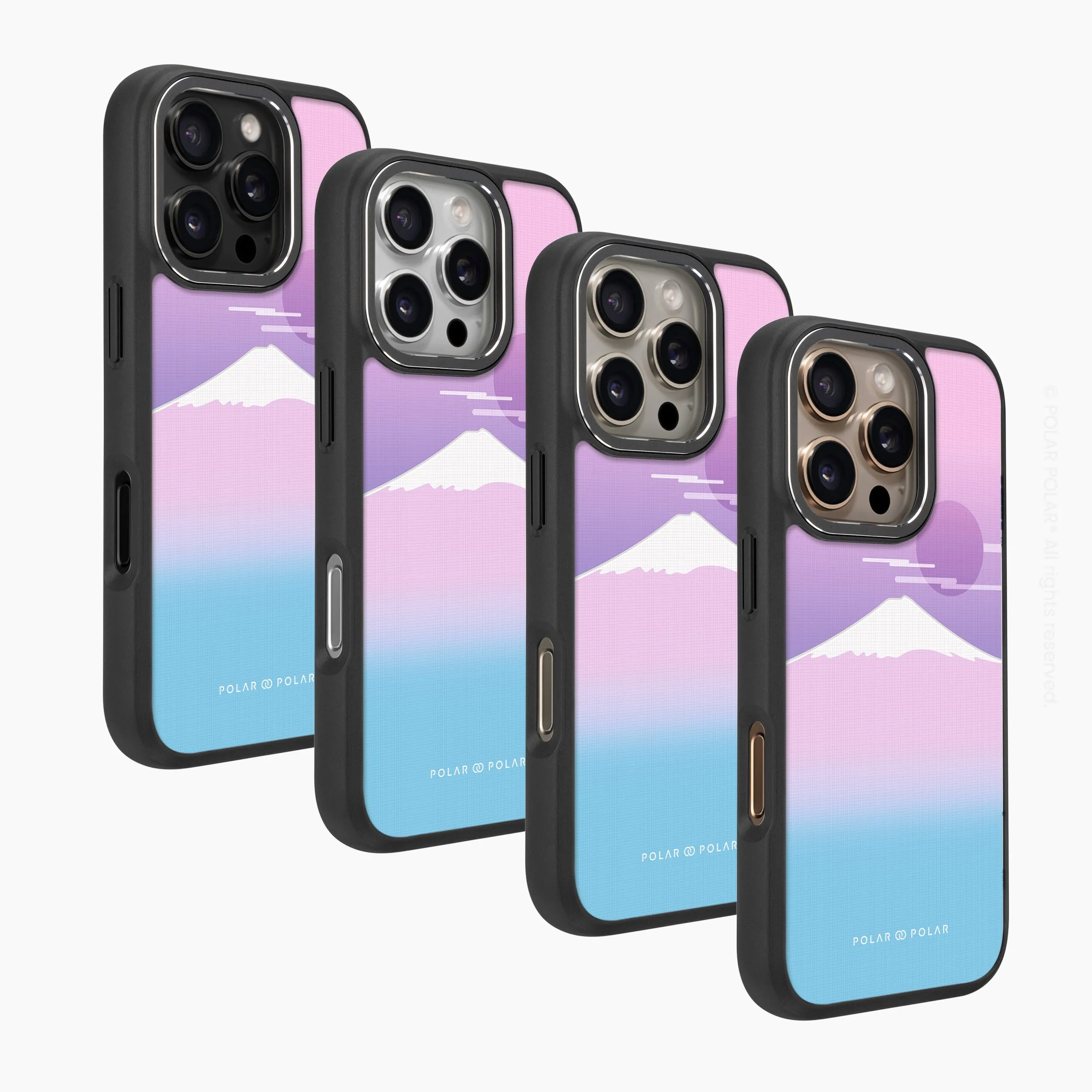 Fujisan Romance - iPhone 16 Pro Frosted Black Bumper MagSafe Case