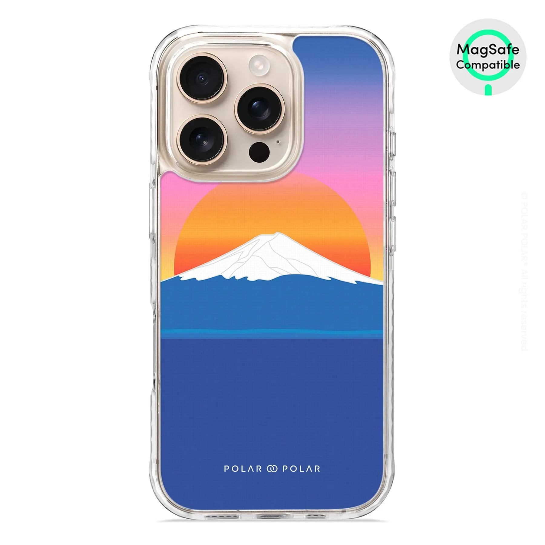 Fujisan Sunset - iPhone 16 Pro Clear Bumper MagSafe Case
