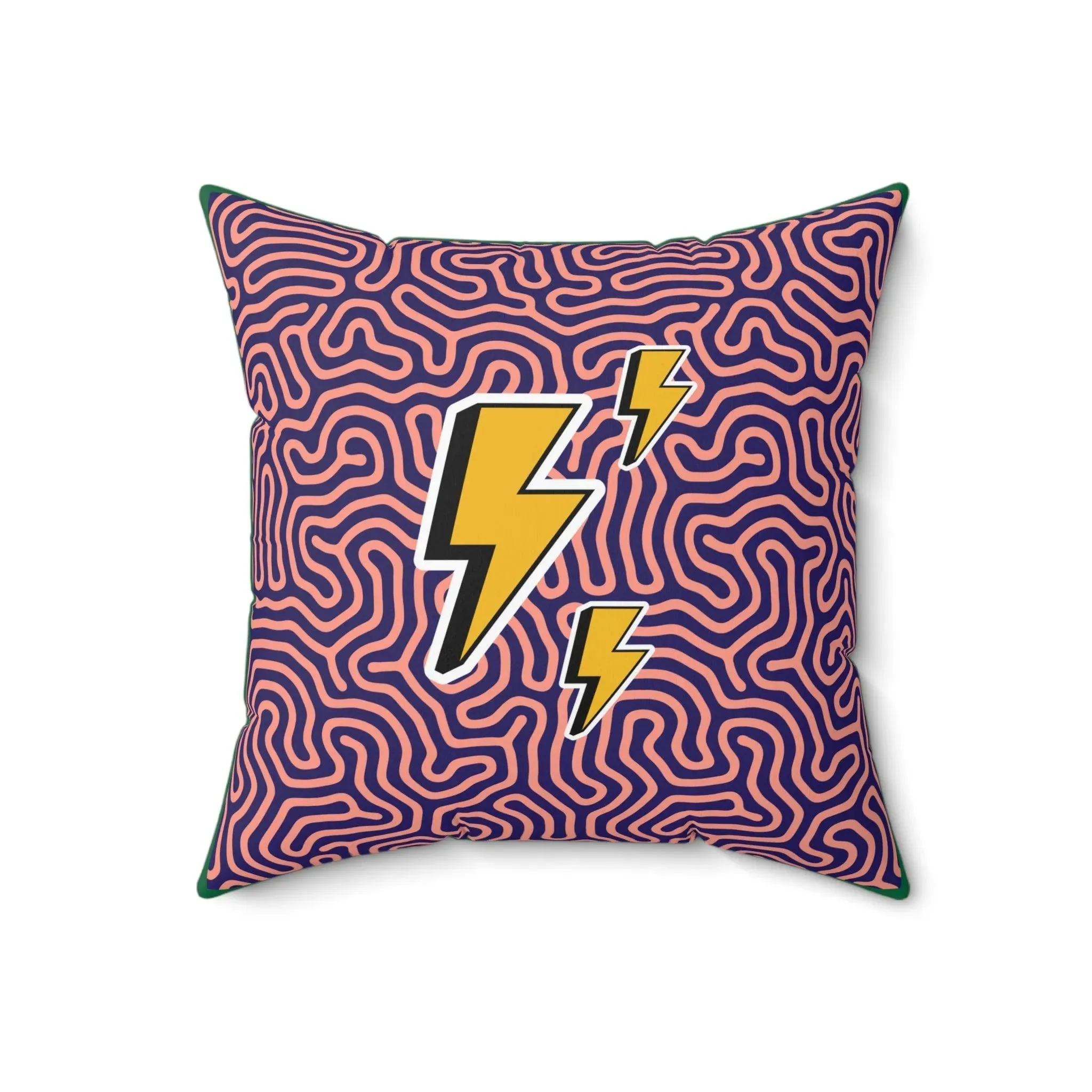 Funky Lightning Throw Pillow