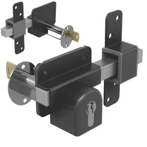 Gatemate Euro Profile Long Throw Lock - Double Locking