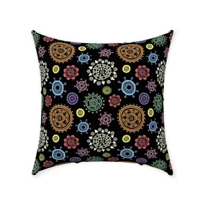 Gears and Cogs Throw Pillow