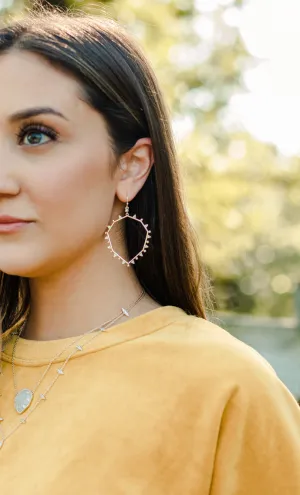 Geo Gold Drop Earrings