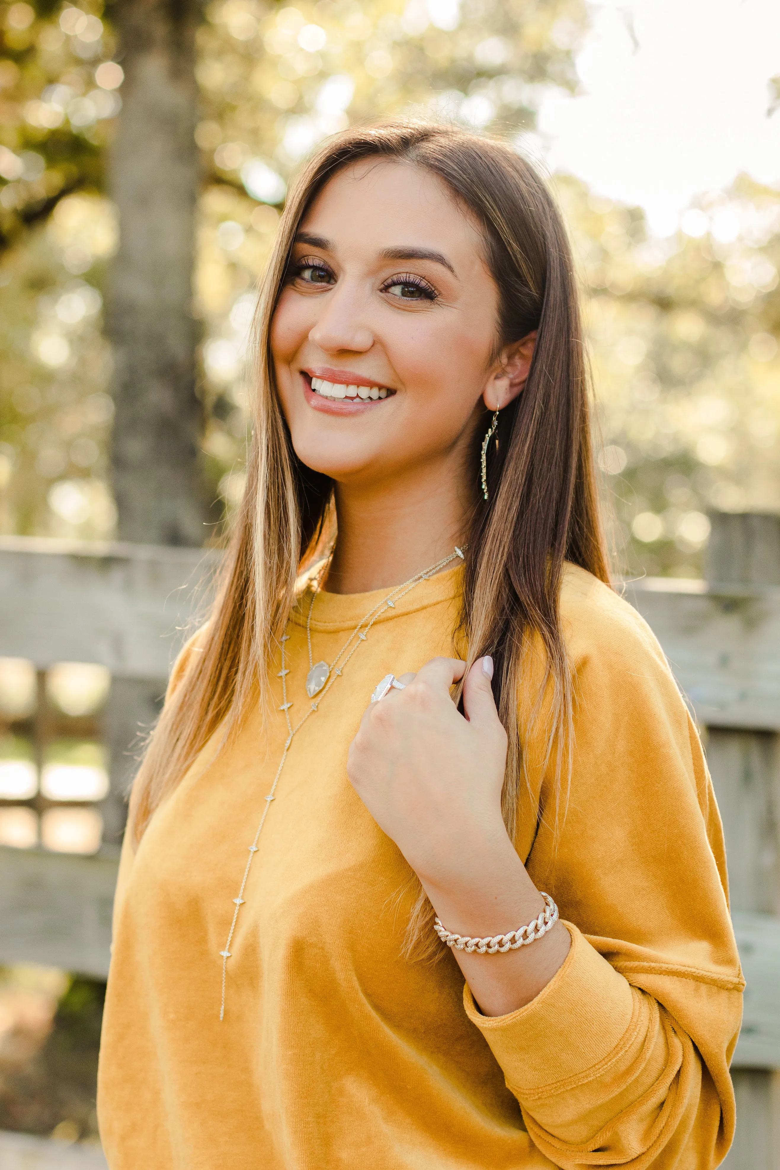 Geo Gold Drop Earrings