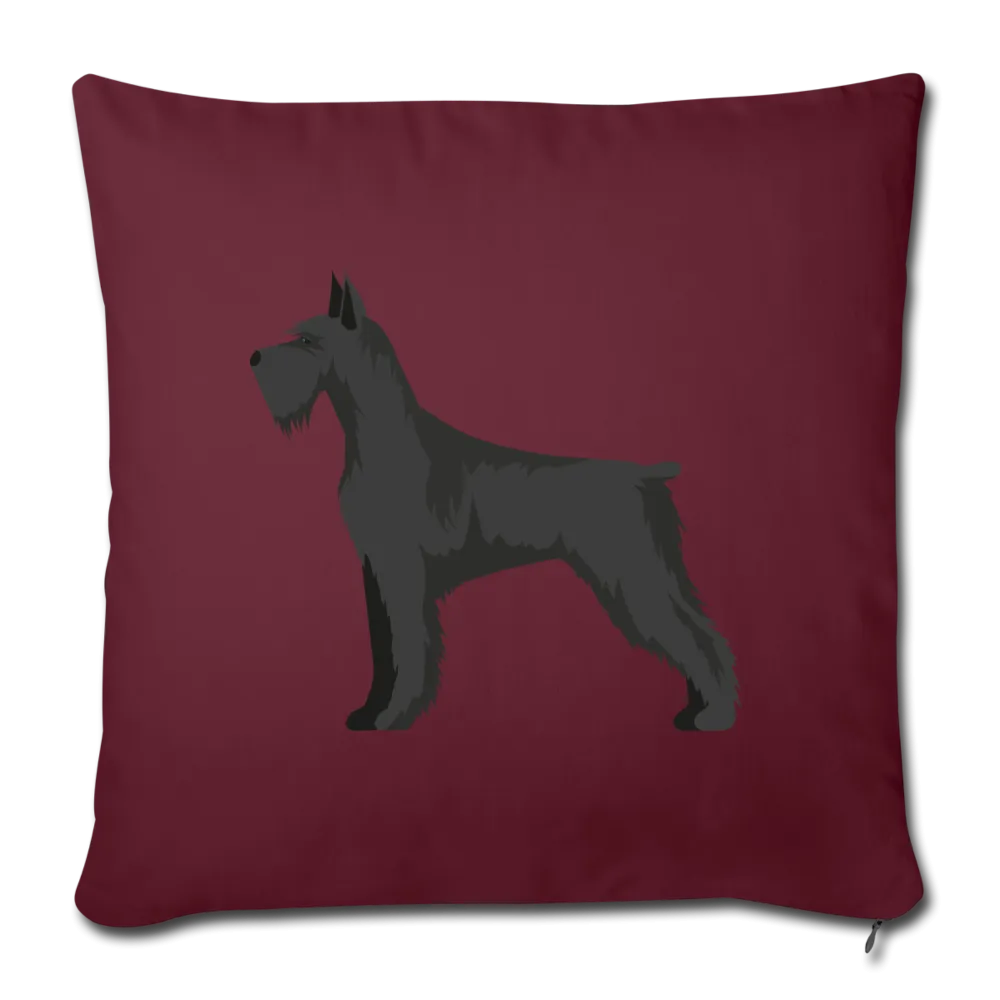 Giant Schnauzer-Throw Pillow Cover 18” x 18”