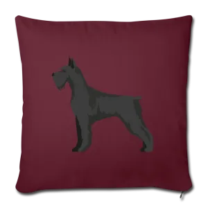 Giant Schnauzer-Throw Pillow Cover 18” x 18”