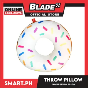 Gifts Throw Pillow Donut Design 14 inches (Assorted Designs and Colors)