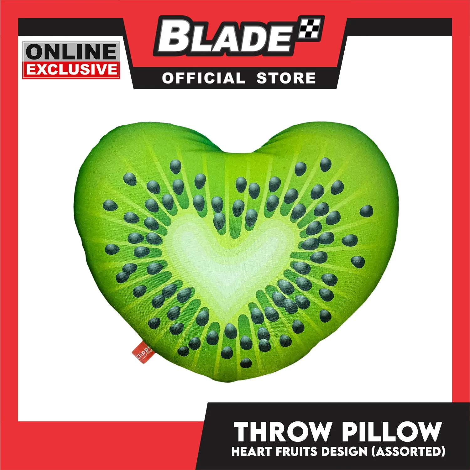 Gifts Throw Pillow Heart Fruit (Assorted Designs and Colors)