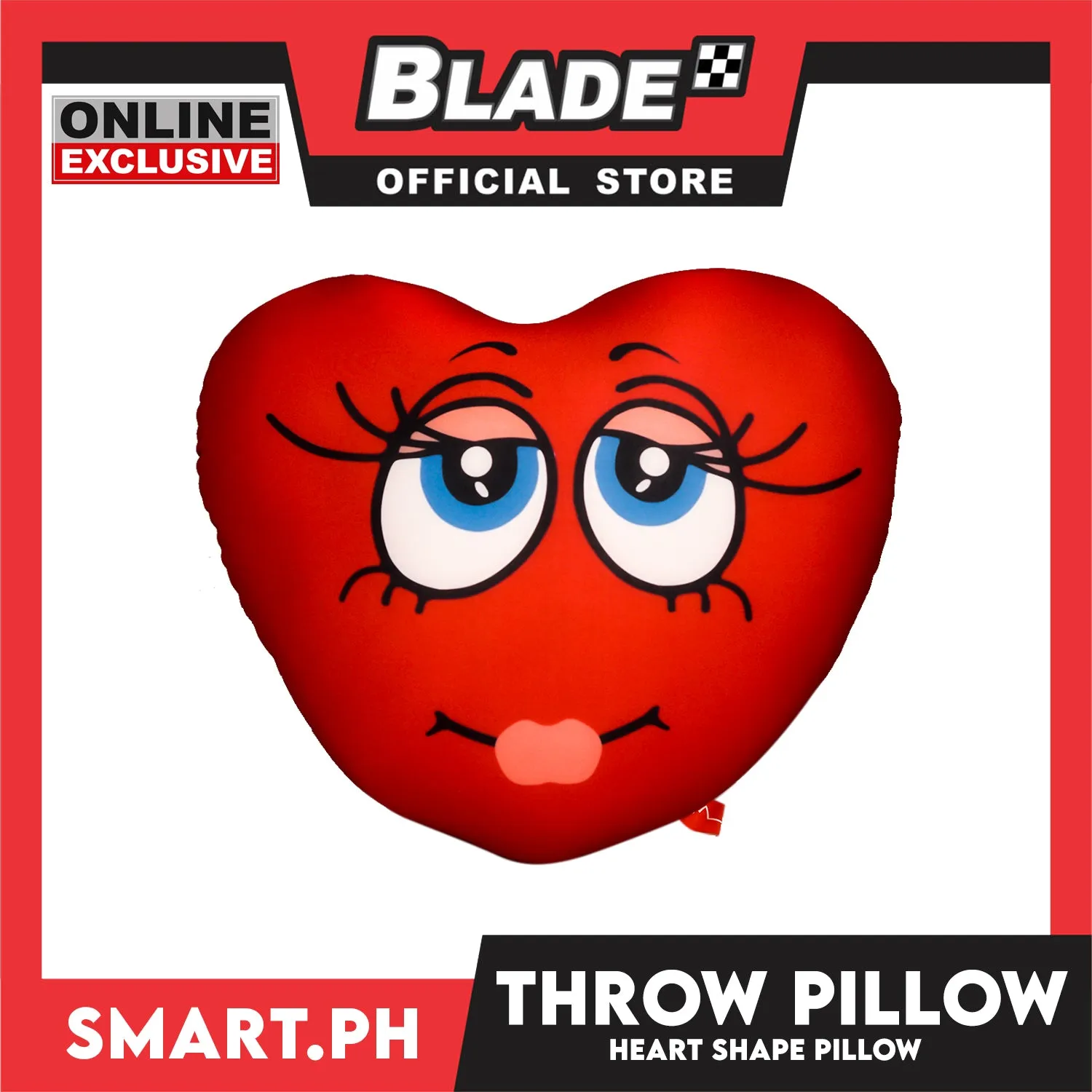 Gifts Throw Pillow Heart Monster Bean Design (Assorted Colors)