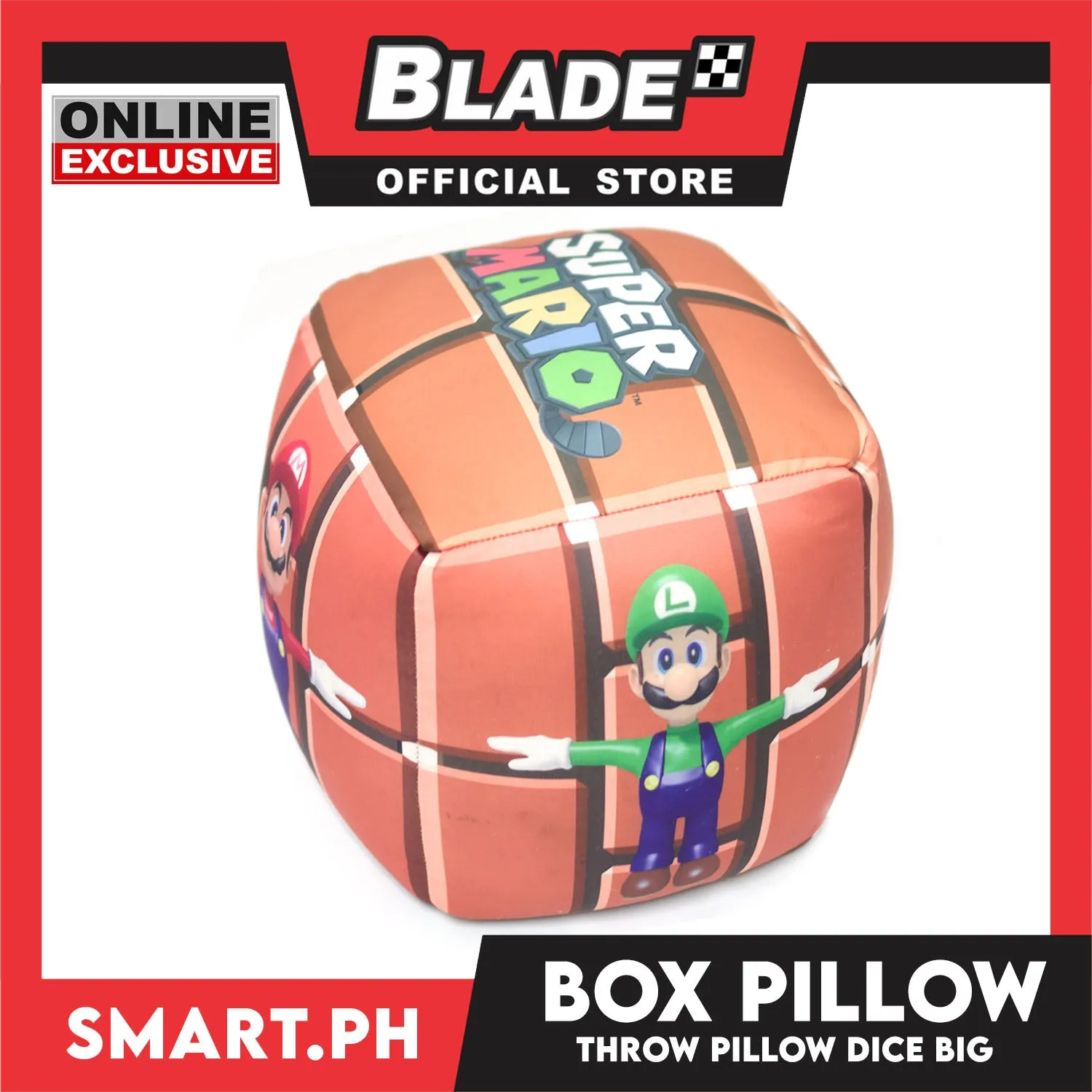 Gifts Throw Pillow With Character Design, Dice Big (Assorted Design)