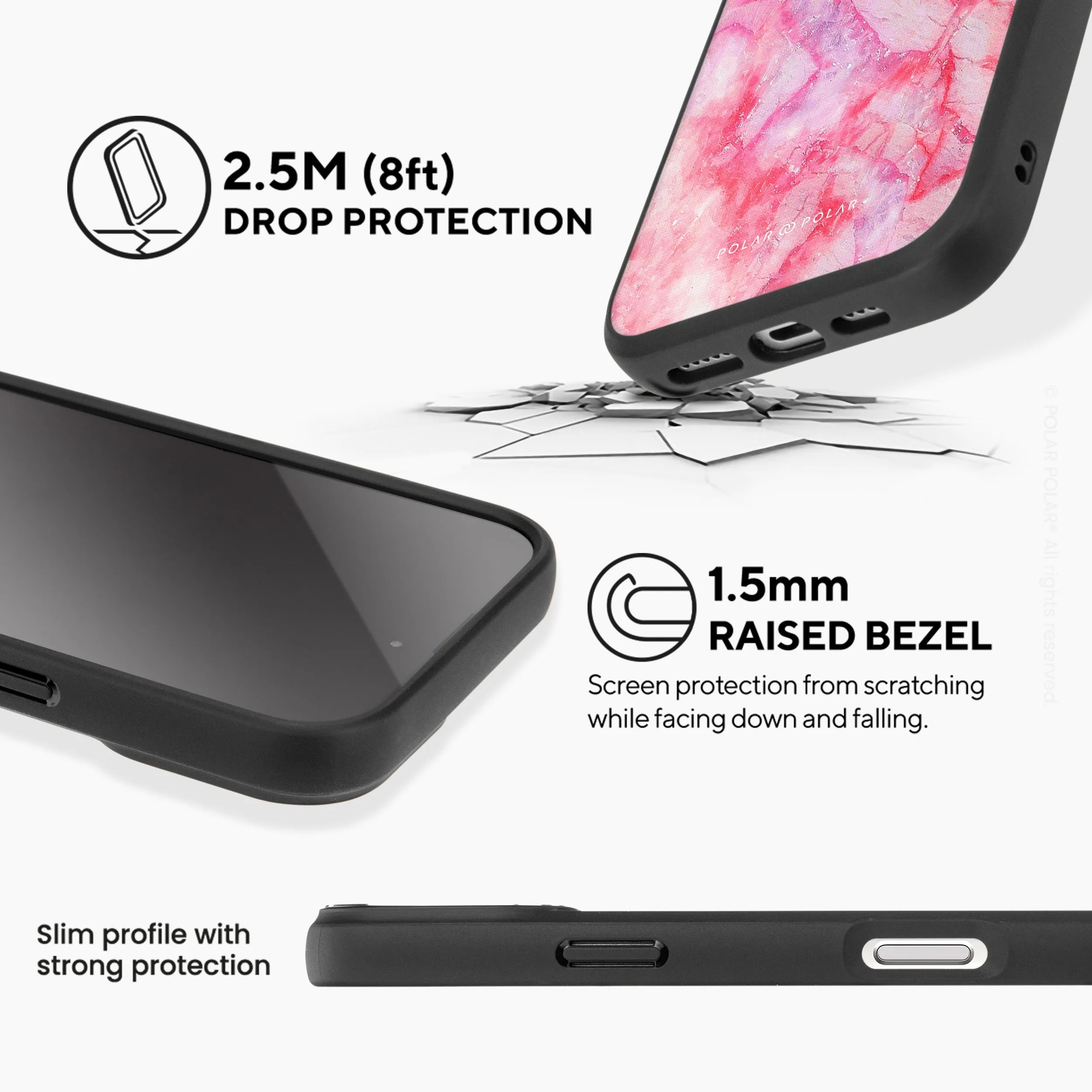 Gloaming Island - iPhone 16 Pro Max Frosted Black Bumper MagSafe Case