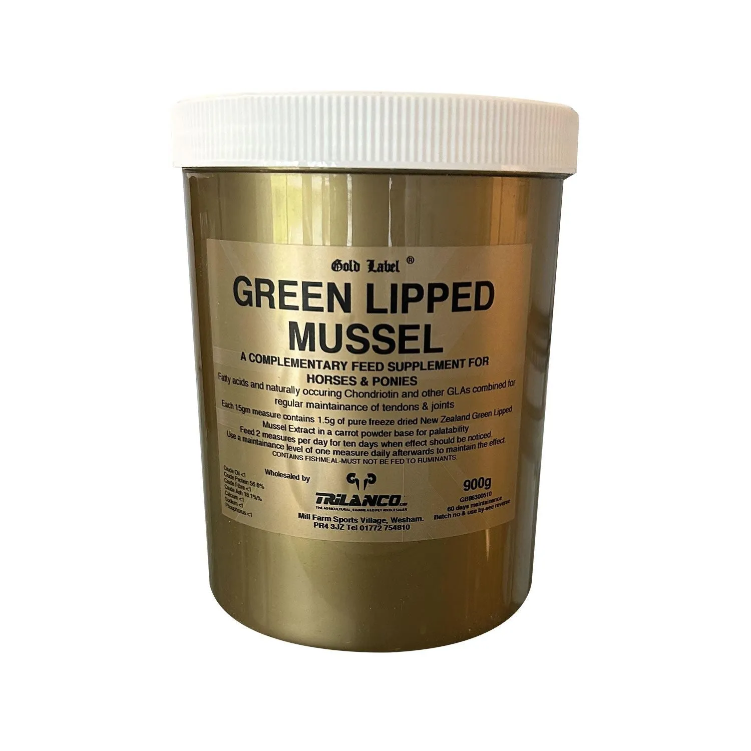Gold Label Equestrian Green Lipped Mussel