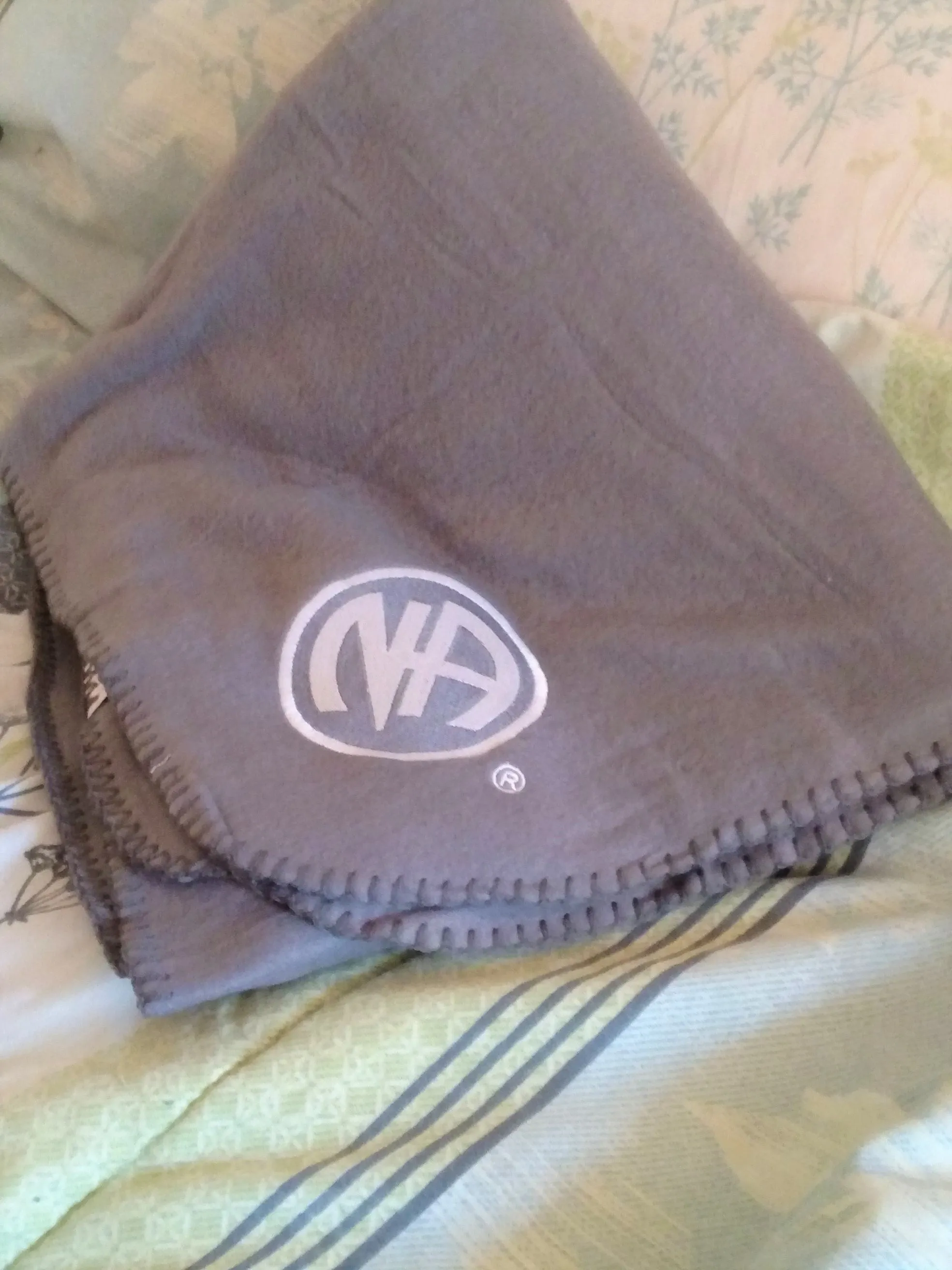 Grey Fleece Throw Blanket - Narcotics Anonymous