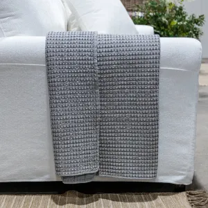 Grey Waffle Throw