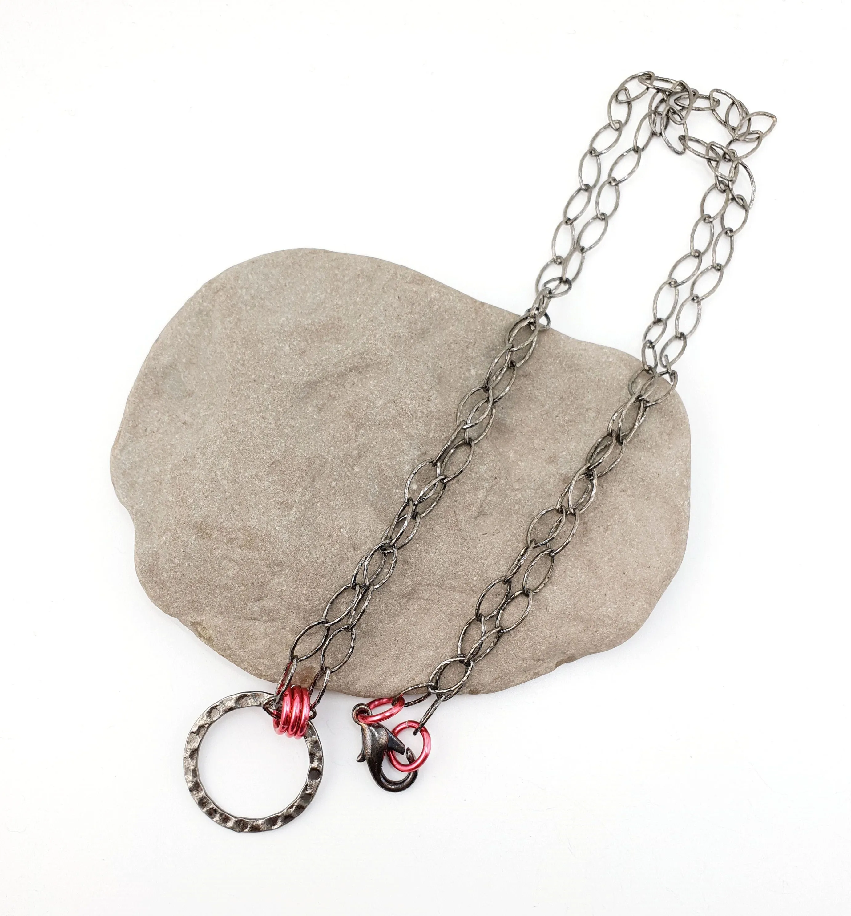 Gunmetal Eyeglass Necklace
