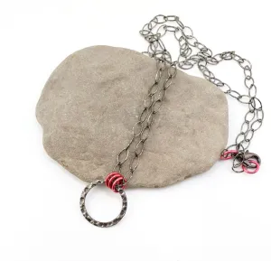 Gunmetal Eyeglass Necklace