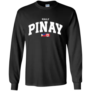 Half Pinay FILCAN Flag Youth Long Sleeve T-Shirt