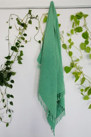 Handwoven Sabah Pestemal Towel in grass