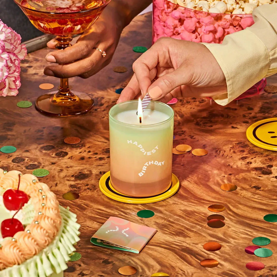 Happiest Bday - Birthday Candle