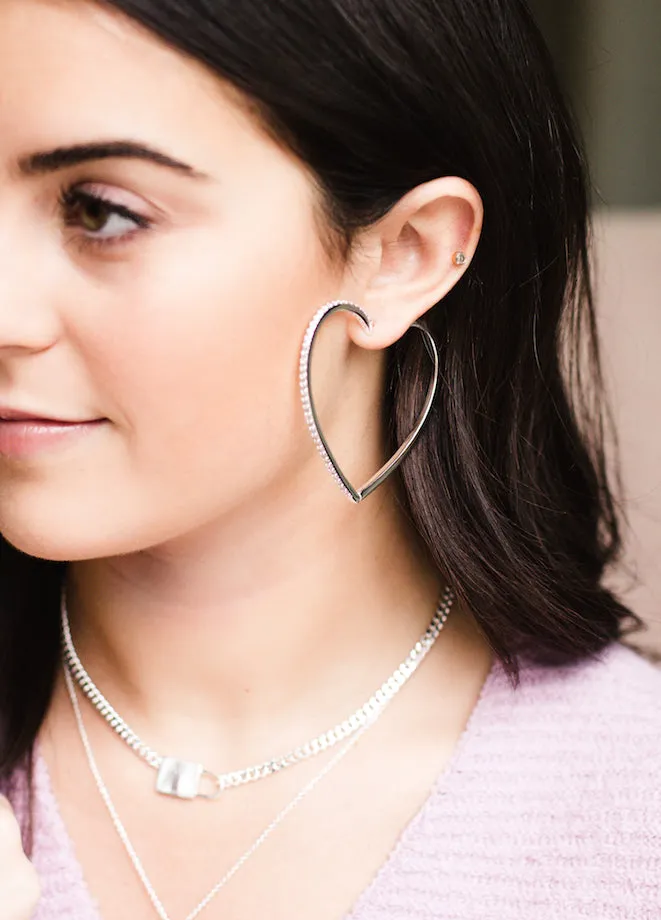 Heart Hoops, Silver