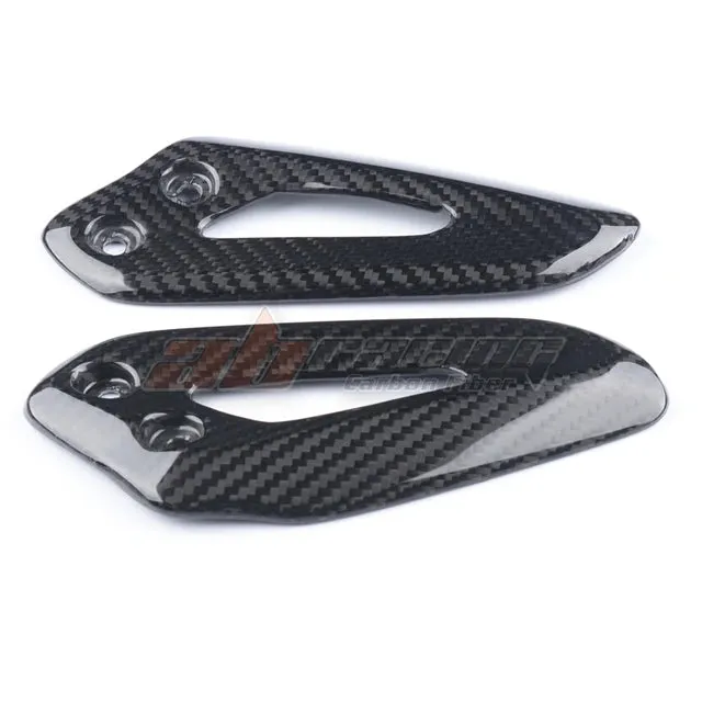 Heel Plate Guard Cover For Triumph Speed Twin 1200 2019-2021 Carbon Fiber