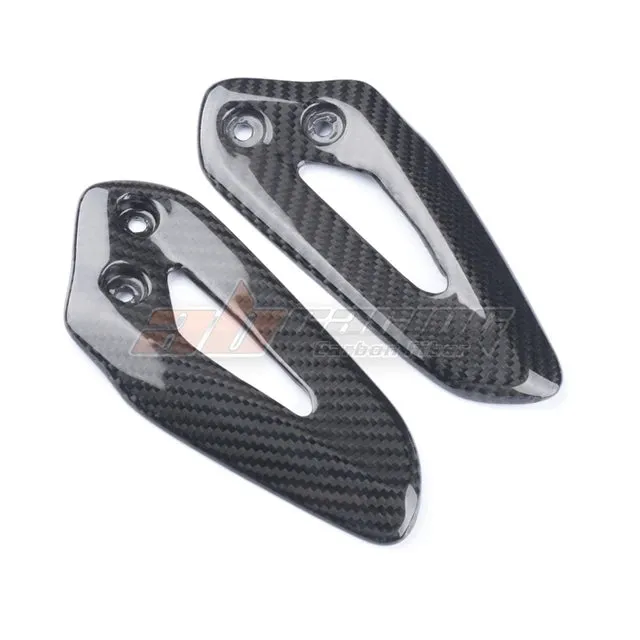 Heel Plate Guard Cover For Triumph Speed Twin 1200 2019-2021 Carbon Fiber