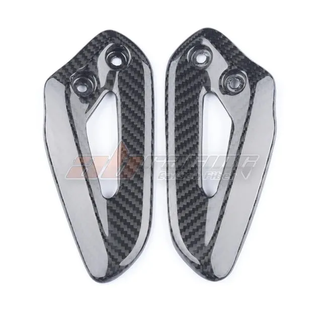 Heel Plate Guard Cover For Triumph Speed Twin 1200 2019-2021 Carbon Fiber