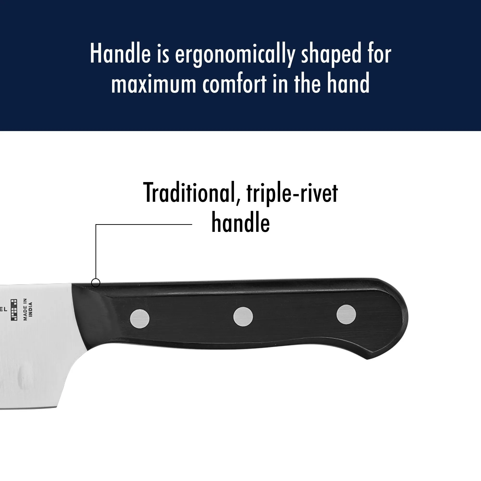 HENCKELS Solution 7-inch Hollow Edge Santoku Knife