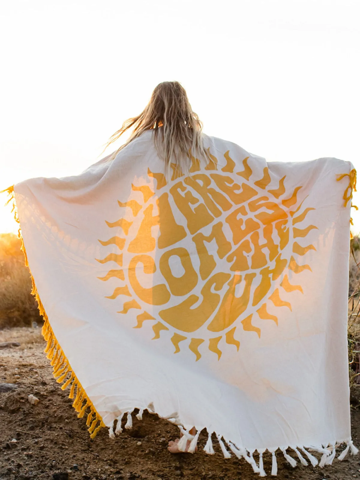 Here Comes The Sun Throw Blanket