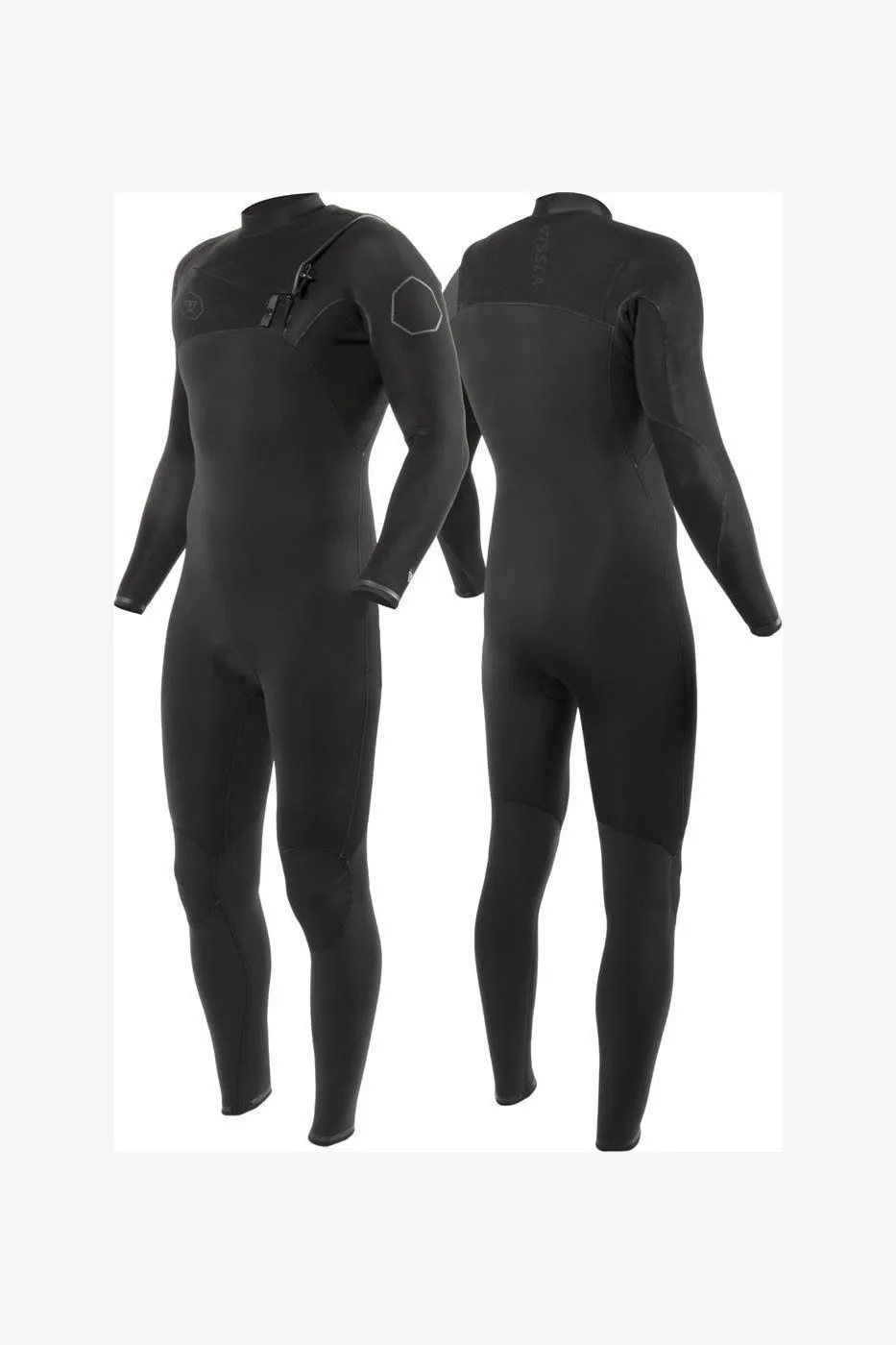 HIGH SEAS II 3/2mm CHEST ZIP FULL SUIT - STEALTH