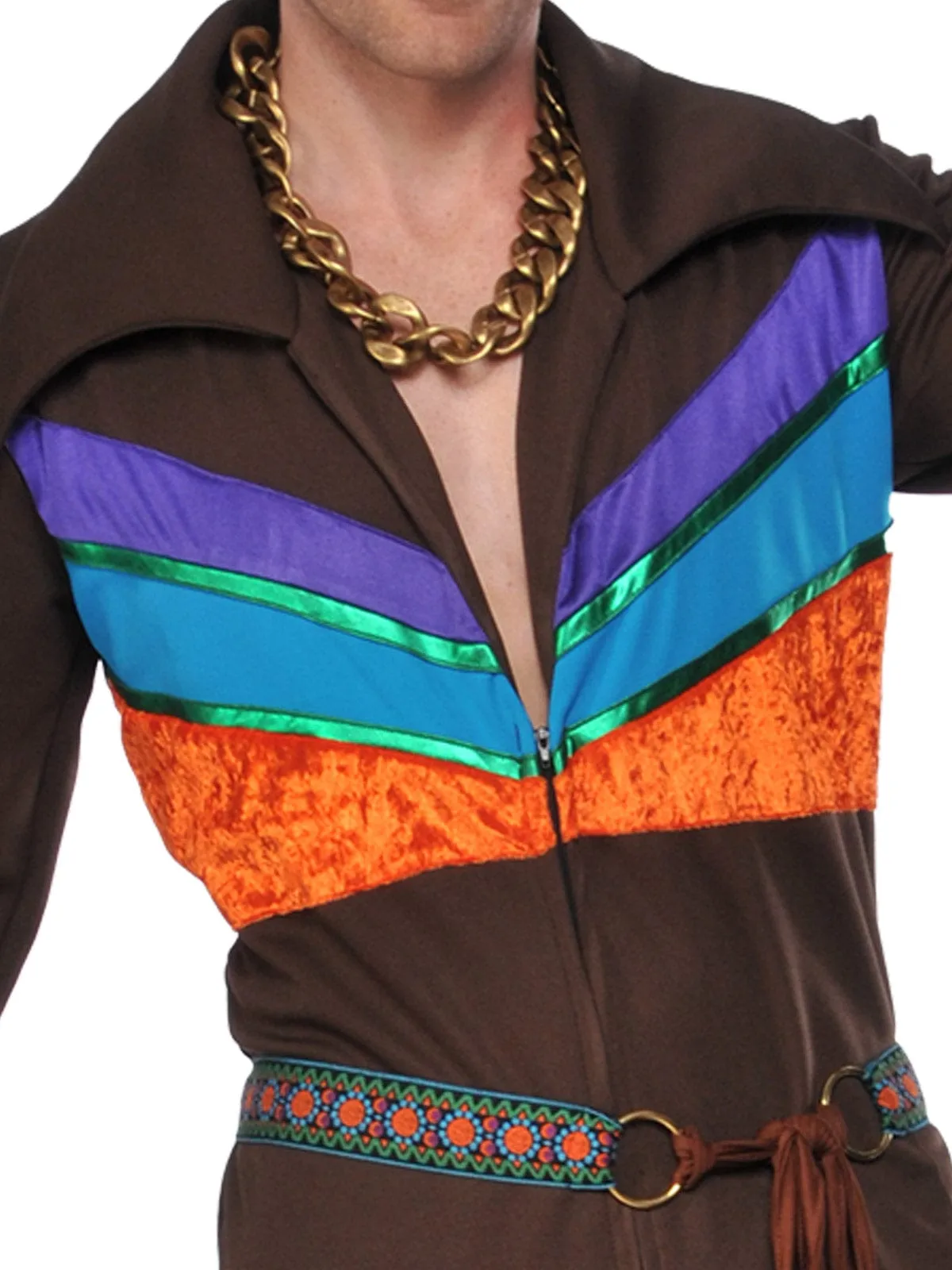 Hippie 70's Guy Costume Jumpsuit