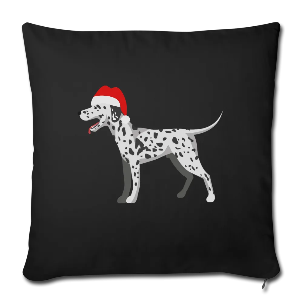 Holiday Dalmatian-Throw Pillow Cover 18” x 18”
