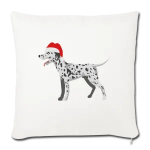 Holiday Dalmatian-Throw Pillow Cover 18” x 18”