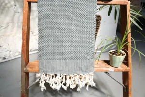Honeycomb Pestemal Towel in Green