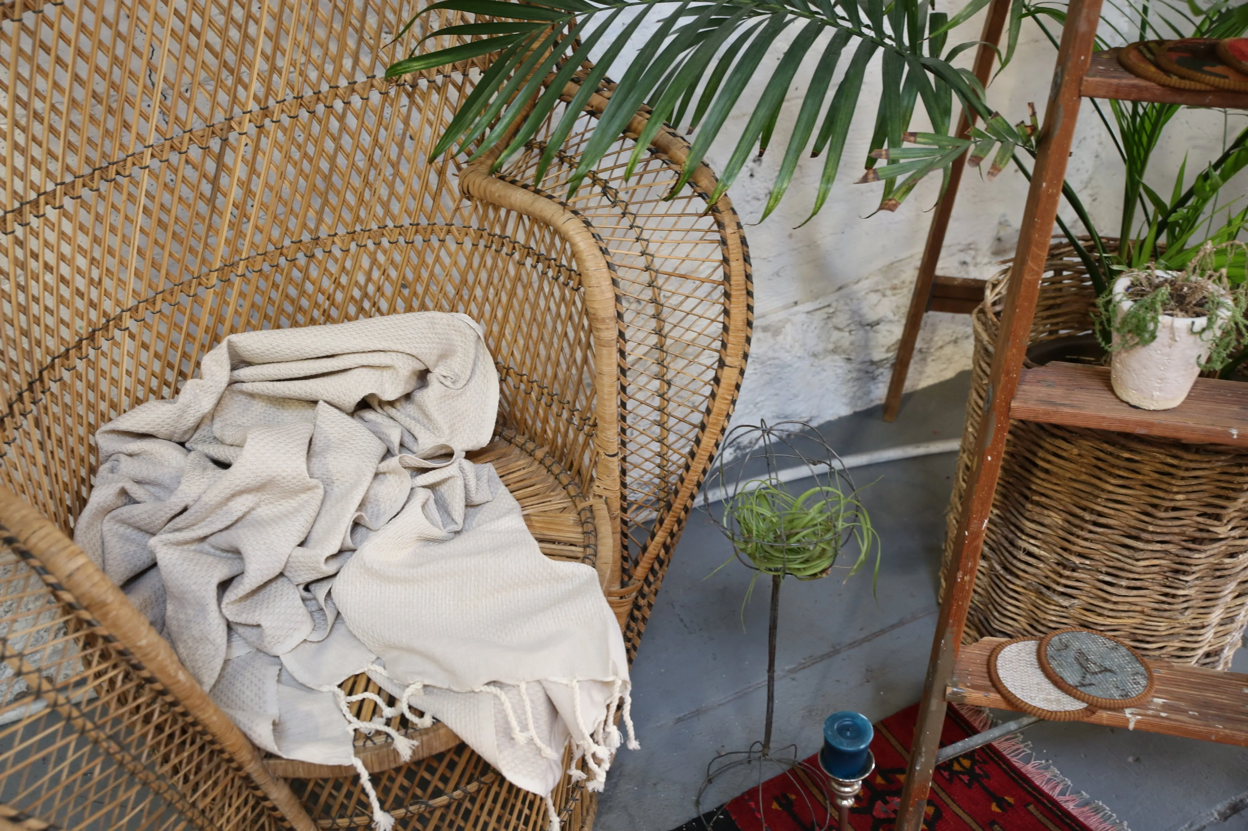 Honeycomb Pestemal Towel in Natural