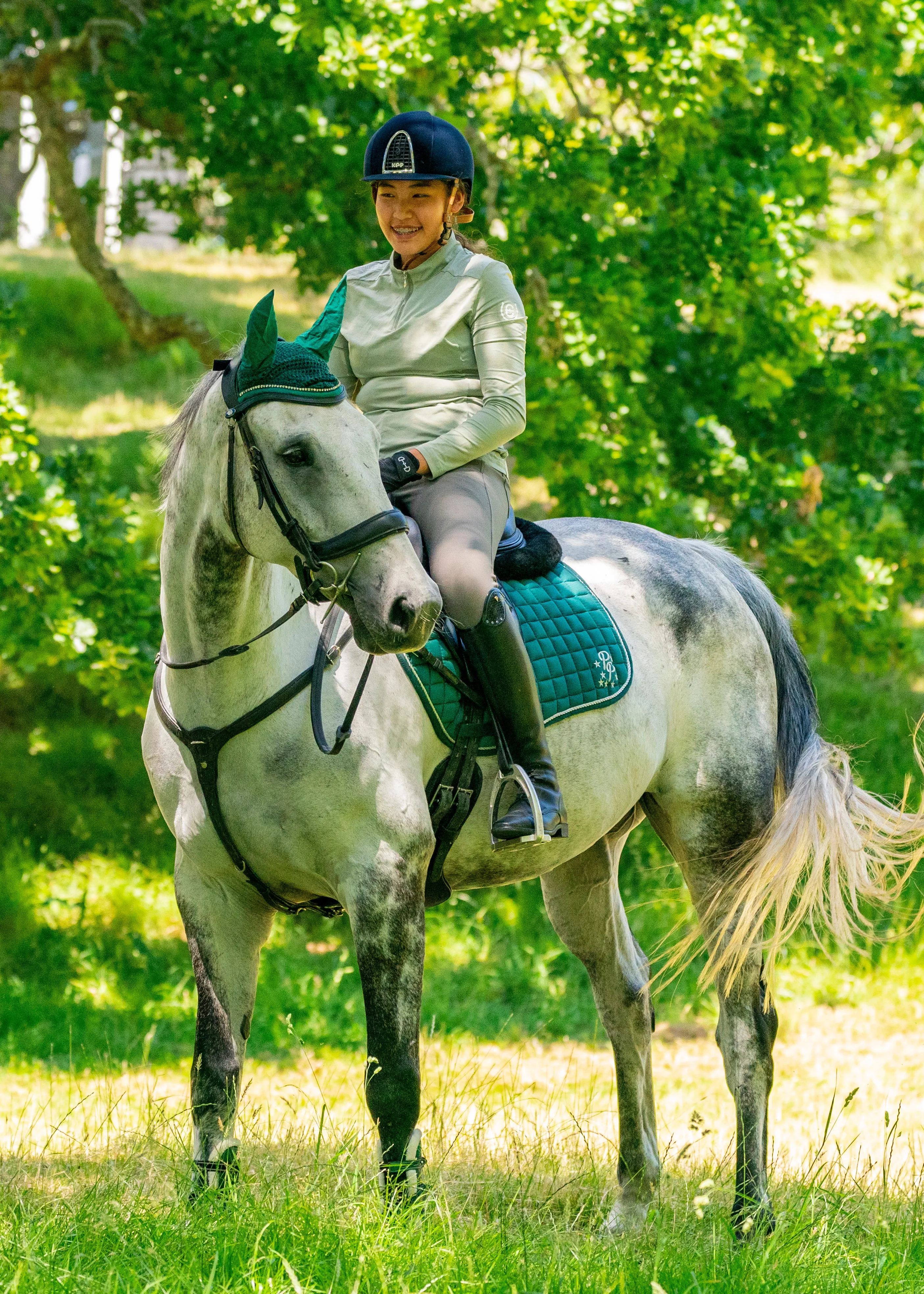 Hunter Green Saddle Pads - Jump, GP, and Dressage cuts