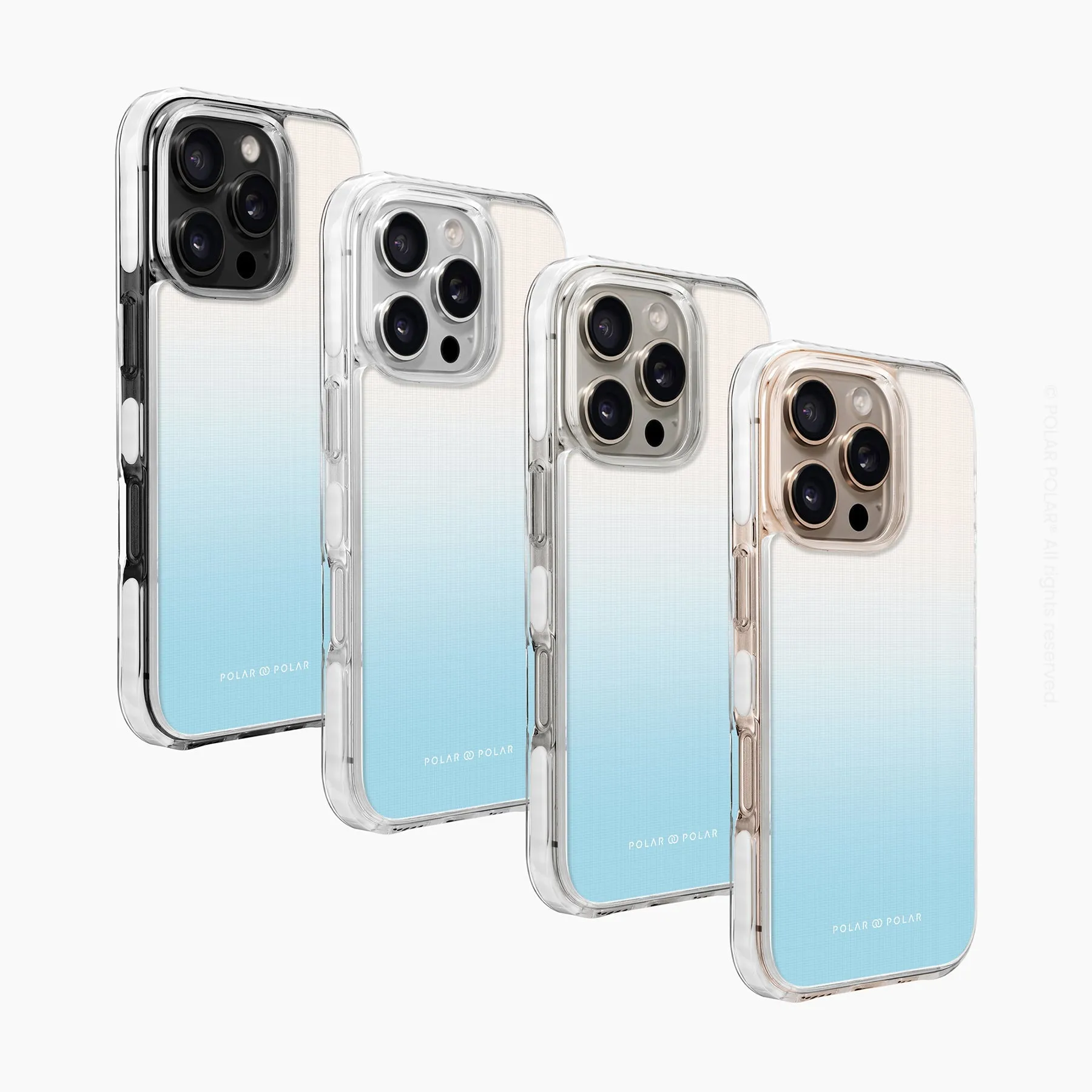 Iceberg Pastel - iPhone 16 Pro Max Clear Bumper MagSafe Case