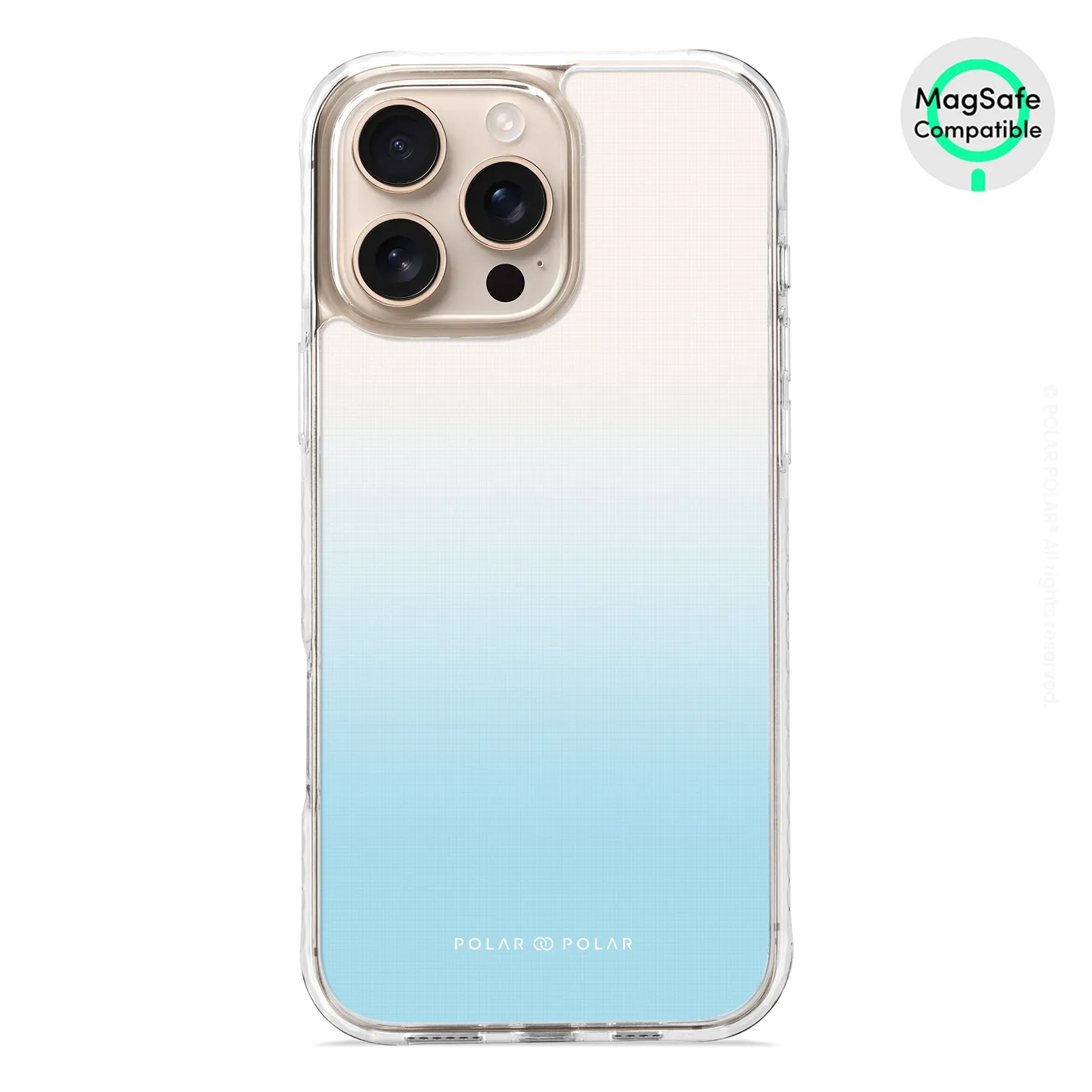 Iceberg Pastel - iPhone 16 Pro Max Clear Bumper MagSafe Case