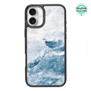 Icy - iPhone 16 Plus Frosted Black Bumper MagSafe Case