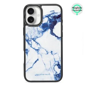 Indigo Vase - iPhone 16 Plus Frosted Black Bumper MagSafe Case