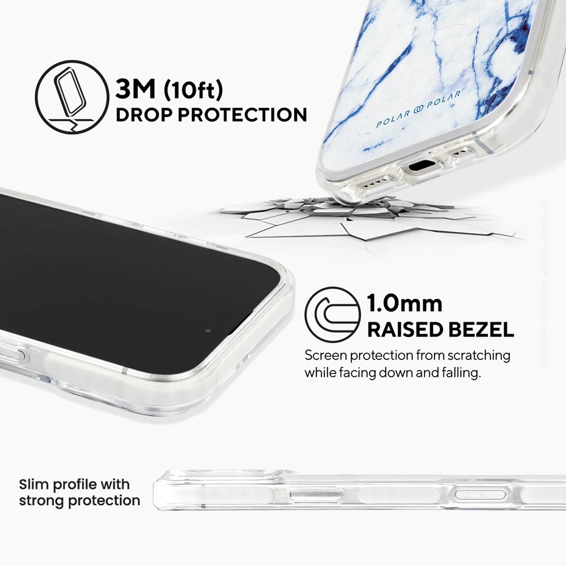 Indigo Vase - iPhone 16 Pro Max Clear Bumper MagSafe Case
