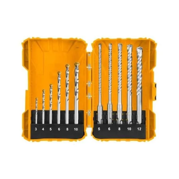 Ingco 11-Pieces Masonry & Hammer Drill Bits Set with SDS Plus – AKDL31101